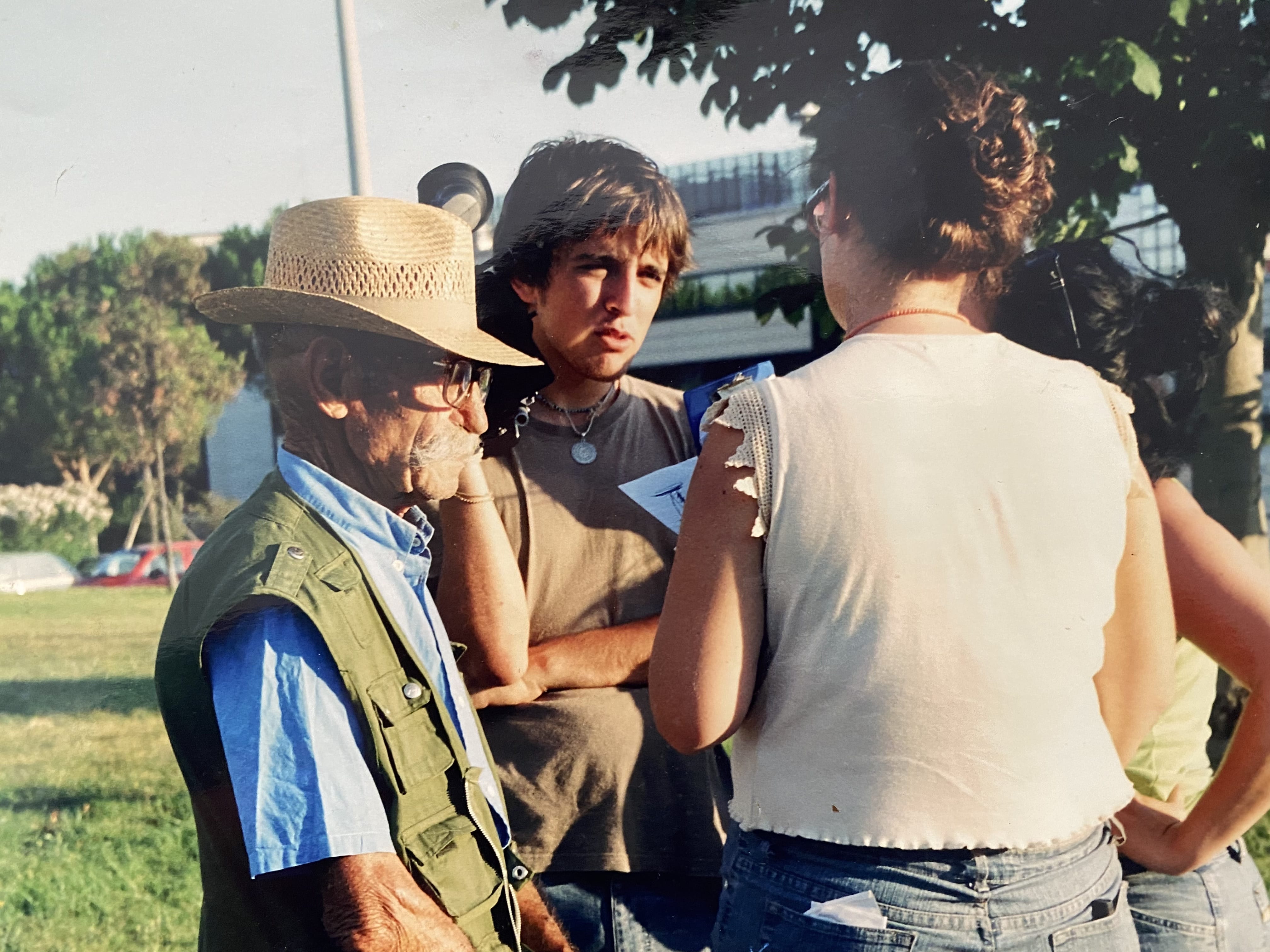 On a film set