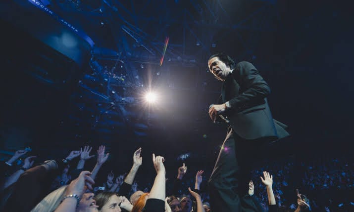 Photo placeholder: Nick Cave is real, and he plays concerts in Paris.